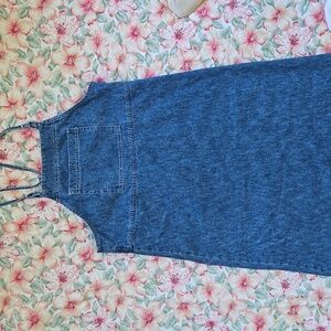 Vintage denim bib dress